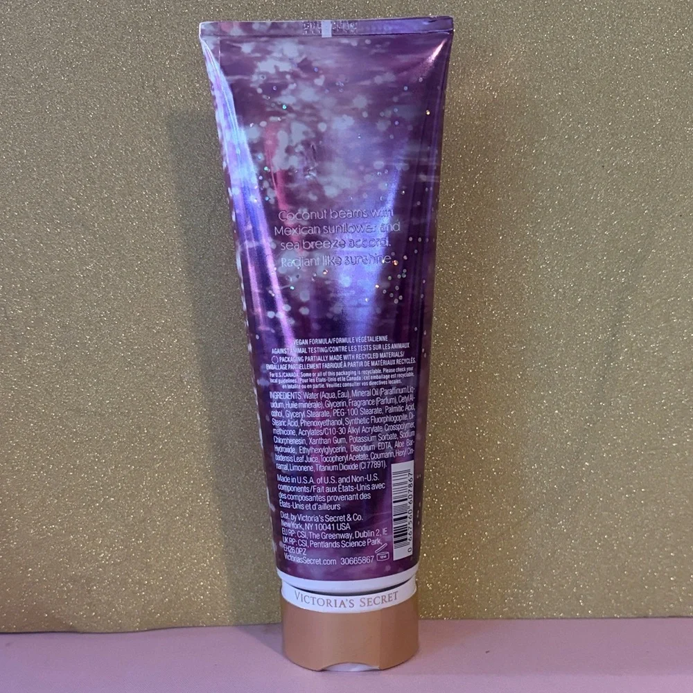 Victoria's Secret Coconut Sol Shimmer Lotion - Purple and Gold - Picture 2 of 3